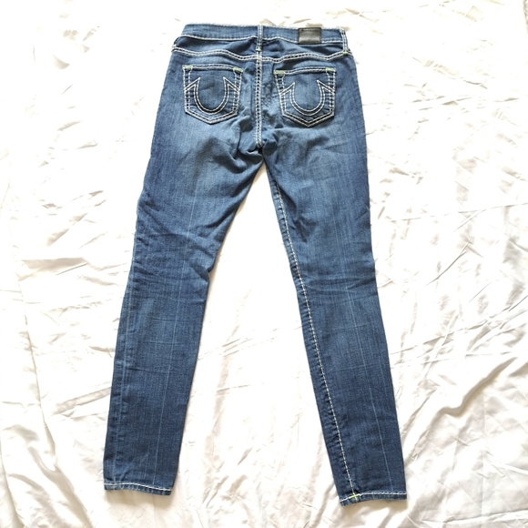 True religion | Blue faded ripped women's CASEY , low rise super skinny Jean - Picture 10 of 14